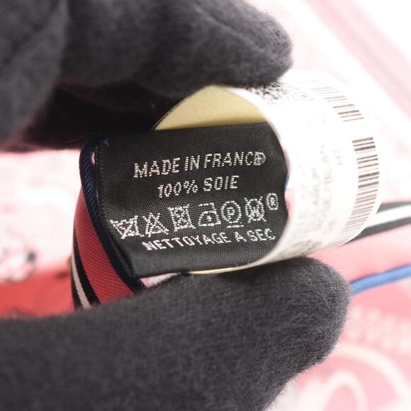 HERMES Pink Silk Scarf - Picture 3 of 3